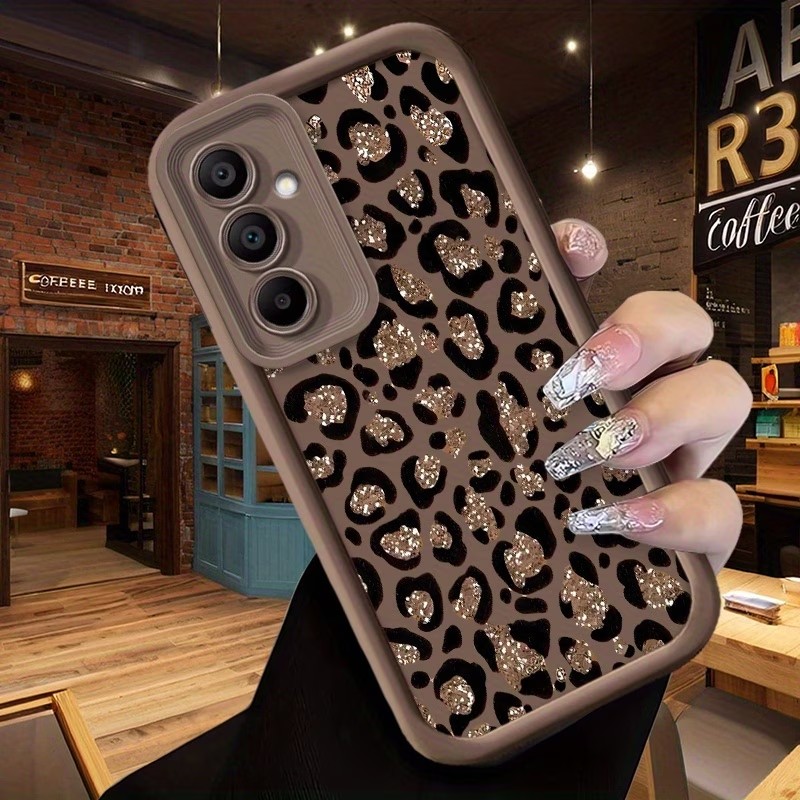 Samsung Galaxy S24 - Leopardenmuster Weiche Silikon-Handyhülle für Samsung Galaxy