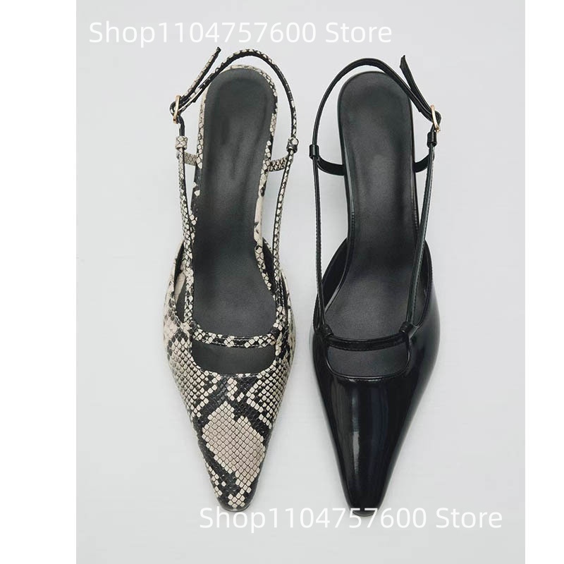 Damen Slingback Spitze Zehen N – Leather Classic Strap Bewertung und Preis